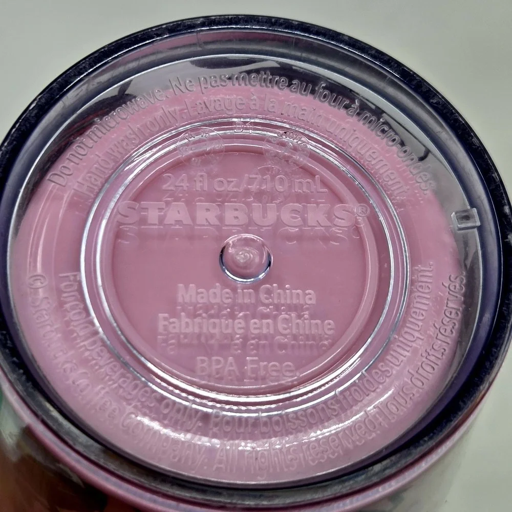 Starbucks Pink Beetle 24oz Tumbler Cold Cup Venti RARE
